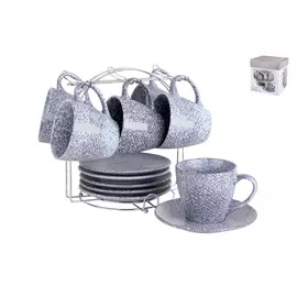 набор чайный Blueberry 6/12 220мл на металлической подставке керамика