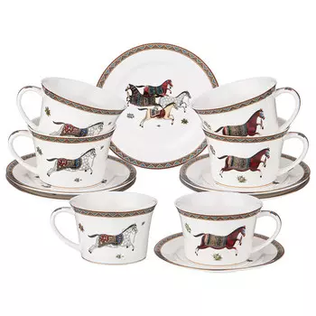 набор чайный LEFARD Лошадь 6/12 250мл фарфор