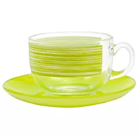 набор чайный LUMINARC Брашмания Грин 6/12 220мл стекло