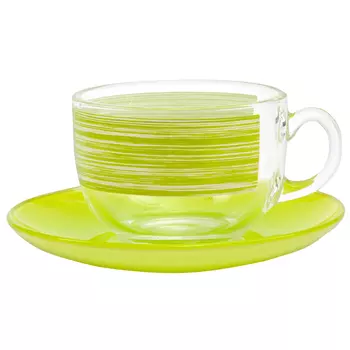 набор чайный LUMINARC Брашмания Грин 6/12 220мл стекло