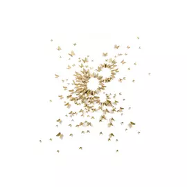 набор декоративный НАШ ИНТЕРЬЕР Объемные бабочки белое золото