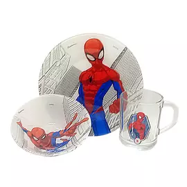 набор детский PASABAHCE Человек-паук 3 предмета стекло