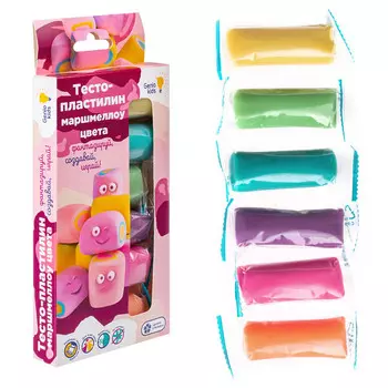набор для лепки Маршмеллоу 6 цветов