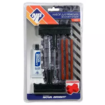 набор для ремонта бескамерных шин NOVA BRIGHT 6 предметов