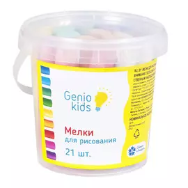 набор для рисования Мелки цветные 21шт