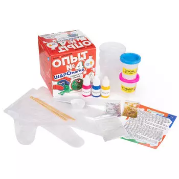 набор для творчества Опыт N4 Шаромагия создай шарики со слизью