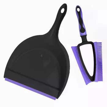 набор для уборки YOU'LL LOVE Clean Space: совок + щетка со сгоном пластик, ТПР