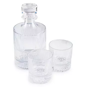 набор для виски GLASSERIE Dandy штоф 1л + 2 стакана 290мл стекло
