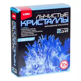 набор для выращивания Лучистые кристаллы 14х11х4см синий