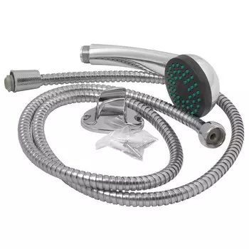 набор душевой в комплекте шланг 1,5 м насадка 1 режим держатель