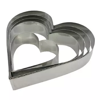 набор форм APOLLO Te Amo 5шт для печенья нерж.сталь