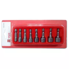 набор головок UGO LOKS 1/4 дюйма 5-13мм 8 предметов