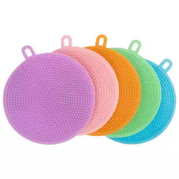 набор губок РЫЖИЙ КОТ 5шт 10,5см tpr резина в асс-те