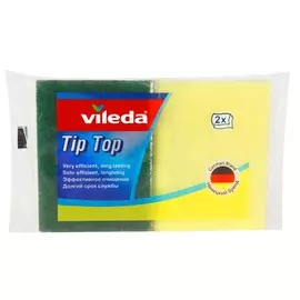 набор губок VILEDA Тип Топ, 2 шт, поролон и абразив