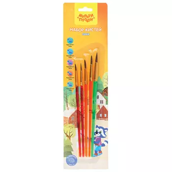 набор кистей Мульти-Пульти 5шт 1,2,3,4,5 пони