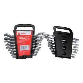 набор ключей рожковых UGO LOKS 6-17мм 8 предметов