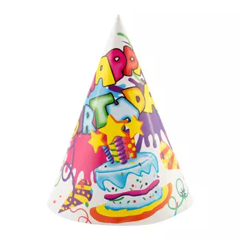 набор колпаков ВОЛШЕБНАЯ СТРАНА 6шт 14х14х20см бумага