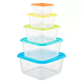 набор контейнеров FUNBOX Fusion 5шт. 0,15/0,33/0,63/1,1/1,7л пластик