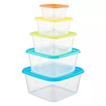 набор контейнеров FUNBOX Fusion 5шт. 0,15/0,33/0,63/1,1/1,7л пластик