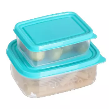 набор контейнеров TODELIA 2шт 0,4л, 0,2л прямоугольный пластик