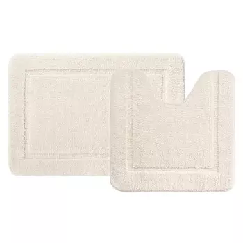набор ковриков для ванной IDDIS Promo 65х45см+45х45см полиэстер бежевый