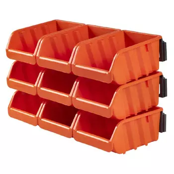 набор лотков для метизов BLOCKER малый 160х115х75мм 9шт с планкой 3шт