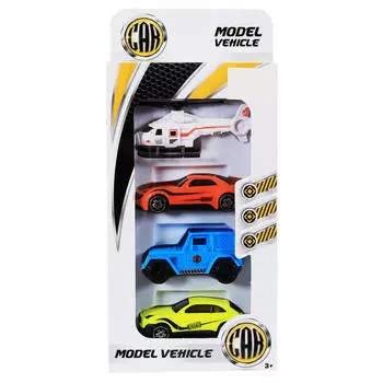 набор Машины 4шт пластик в асс-те