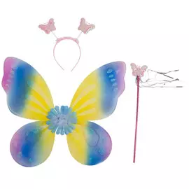 набор маскарадный Фея (ободок, крылья, палочка)