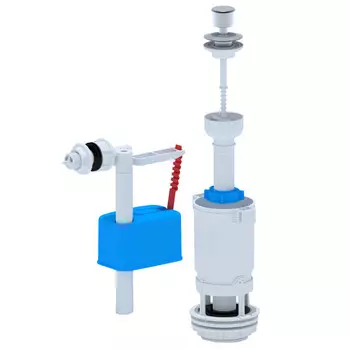 набор механизмов для унитаза АНИПЛАСТ боковое подключение 1 режим шток