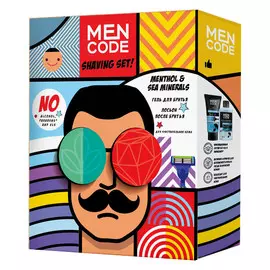 набор MEN CODE Shaving set: гель для бритья 150мл, лосьон после бритья 150мл