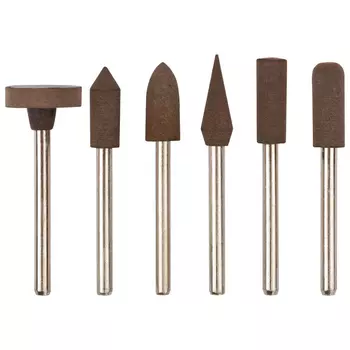 набор мини насадок FIT резиновые полировальные 6шт