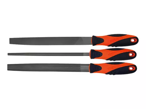 набор напильников по металлу KENDO 3шт 200мм