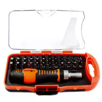 набор отвертка+биты Квалитет37пр