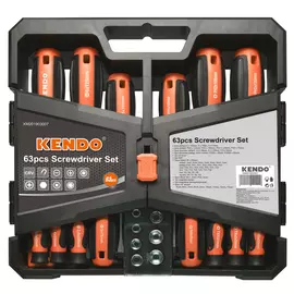 набор отверток и бит KENDO 63 предмета