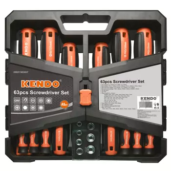 набор отверток и бит KENDO 63 предмета
