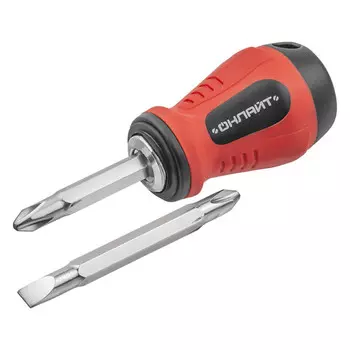 набор отвёрток ОНЛАЙТ 40мм с двухсторонним стержнем