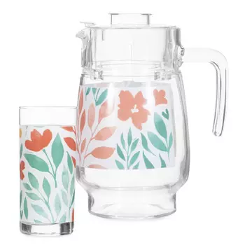 набор питьевой LUMINARC Alvis red 7 предметов.: кувшин 1,6л + 6 стаканов 270мл стекло