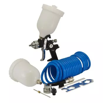 набор пневмоинструмента FUBAG 4 предмета (краскопульт с верхним баком)