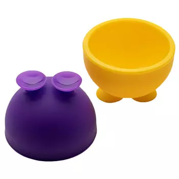 набор подставок для яйца APOLLO Chik 2шт 4,7х,5см силикон микс цвета