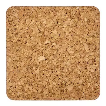 набор подставок под горячее WALMER Kronos 6шт 9,5х9,5см квадрат.пробка