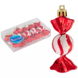 набор подвесок Конфеты 5шт 7см пластик