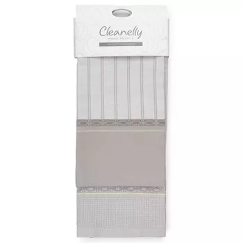 набор полотенец кухонных CLEANELLY Контэньо 50х70см 2шт пестротканых, арт. КНЦ-560-556-6342