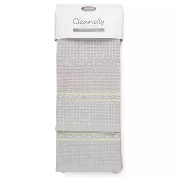 набор полотенец кухонных CLEANELLY Контэньо ваф. 50х70см 2шт пестротканых, арт. КНЦ-560х2-6342