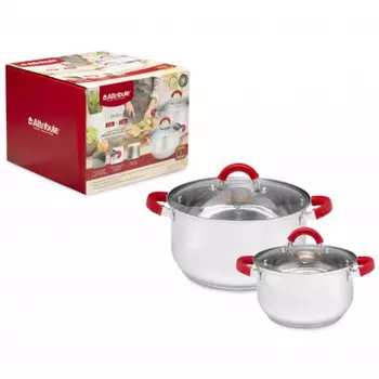 набор посуды ATTRIBUTE Delice 4 предм. 3,3/5,8л 20,5/25см нерж.сталь индукция