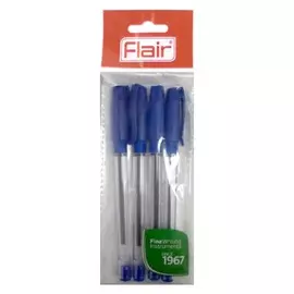 набор ручек шариковых Flair ZING, 4 шт, синий