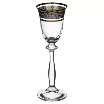 набор рюмок CRYSTALEX Ангела платина золото 6шт 60мл стекло