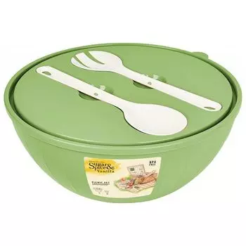 набор салатников Sugar&Spice, 4х0,6л +5л фисташковый