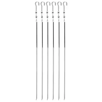 набор шампуров ECOS 6шт 60x1х0,08см угловые нерж.сталь