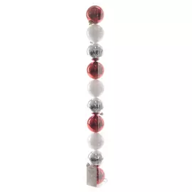 набор шаров 60мм 10шт пластик цвет микс-3