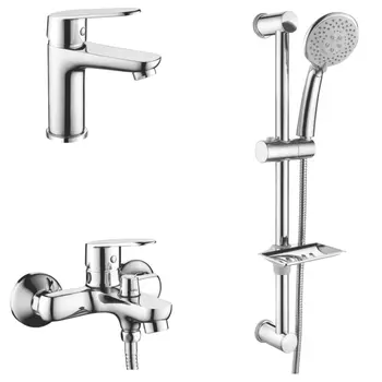 набор смесителей LEDEME L9030 3 в 1 хром